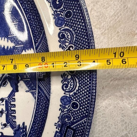 Johnson Brothers Willow Blue Platter Serving Oval Dinnerware England Ironstone - Picture 6 of 8